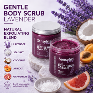 Gommage corporel au sel de mer et à la lavande, formule exfoliante douce pour une peau lisse et douce, fabrication en marque privée OEM ODM - Product Image 5