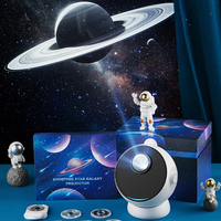 Nouvelle conception Lampe de projection d'étoiles galactiques romantiques rotative à 360° avec haut-parleur Bluetooth, projecteur de ciel étoilé sans fil HD à focalisation, veilleuse