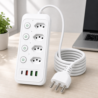 Prise électrique personnalisée par le fabricant, style brésilien, avec port de charge USB Type C pour une utilisation à la maison et au bureau