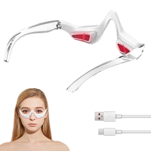 Masseur oculaire 3D à micro-courant, lumière rouge, sans fil, étanche, USB-C, appareil de beauté anti-rides et anti-cernes - Product Image 1