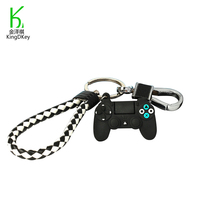 Porte-clés en caoutchouc PVC personnalisé, contrôleur de jeu, Joystick, pour petit ami, sac pendentif cadeau, bibelot