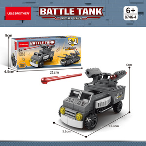 Chaser Tank – Blocs de construction 6-en-1 – Modèle de véhicule tactique 156 pièces, kit de briques éducatives miniatures pour cadeaux de fête et objets promotionnels - Product Image 6
