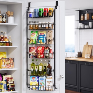 Armoire de chambre à coucher, 5 étagères, 6 niveaux, fine, blanche, à suspendre derrière la <span class=keywords><strong>porte</strong></span>, organisateur de rangement pour jouets, peluches, sacs - Product Image 1