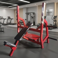Presse pectorale inclinée à charge libre pour musculation, entraînement des bras en salle de sport