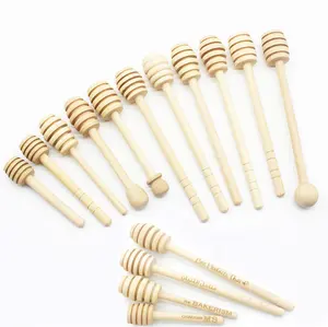 8-16cm Solid Wood Honey Coffee Milk Tea Stirring Sticks