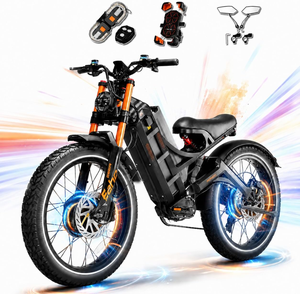 จักรยานไฟฟ้า eAhora Romeo Pro 3 ระบบกันสะเทือนเต็มรูปแบบ มอเตอร์คู่ ล้อขนาด 26 นิ้ว * ยางหน้ากว้าง 4.0 นิ้ว ระยะทางไกล สำหรับผู้ใหญ่ - Product Image 1
