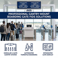 Letrero LED de Aluminio Personalizado de Gran Formato con Montaje en Gantry, para Interiores, Aeropuertos, Estaciones de Metro, Puertas de Embarque, Terminales, Tamaño Personalizable, Video