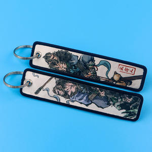 Hot New Wholesale Black Myth Wukong llavero con bordado Anime Game Hero <span class=keywords><strong>Jet</strong></span> Tag llavero tejido personalizado llavero de lujo - Product Image 4