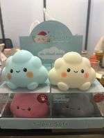 Jouet Squishy Nuage Mignon USA à Remontée Lente Anti-Stress, Jouet à Presser Kawaii Nuage pour Enfants et Adultes, Cadeau Décoration