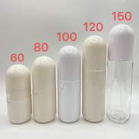 Botella de Plástico para Envasado de Productos para el Cuidado de la Piel de 60/80/100/120/150 ml |   Bruma Facial Hidratante e Iluminadora / Spray Hidratante y Loción en Botella