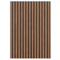 Panneau acoustique Akupanel MDF fini mélamine, panneau en bois à lattes résistant aux rayures avec feutre pour les magasins de détail