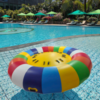 Bateau de disco gonflable de l'eau de 6 personnes 3m bateau fou de 8 personnes pour l'équipement de jeu de l'eau