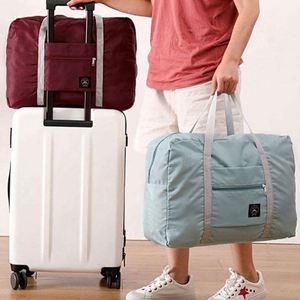 Sac de voyage en toile Oxford imperméable, pliable, avec logo personnalisé, pour le rangement des bagages, vente en gros à prix réduit - Product Image 3