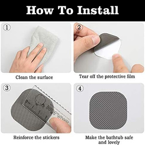 Cinta cuadrada personalizada <span class=keywords><strong>para</strong></span> baño, <span class=keywords><strong>pegatinas</strong></span> antideslizantes <span class=keywords><strong>para</strong></span> bañera, calcomanías antideslizantes, duchas, barcos - Product Image 5