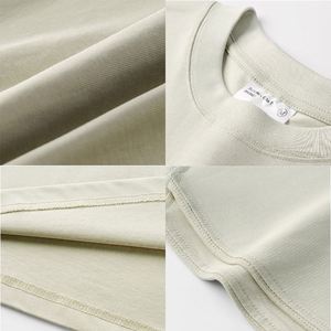 เสื้อยืดเปล่าเนื้อหนัก 300 กรัม พิมพ์ลายโลโก้แบบ DTG ผ้าฝ้าย 100% ทรงไหล่ตก สไตล์สตรีทแวร์ เสื้อยืดลายกราฟิก - Product Image 2