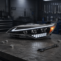 Feux de voiture pour BMW E71, lentille de projecteur de phare, 2007-2014, X6 E72, phare de signalisation, phares LED, accessoires automobiles