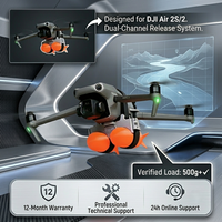 Lanzador Doble para Drones con Sensor de Luz, Accesorios Universales para Drones DJI, Control Remoto con Disparador Óptico para Pesca y Rescate