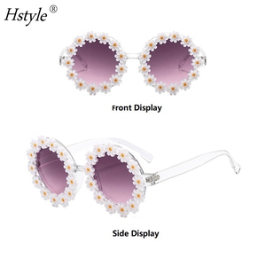 8 gói Retro Daisy Sunglasses đối với phụ nữ hoa gò lễ hội Kính mát hoa cho Đảng - Product Image 2