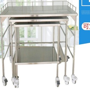 รถเข็นเครื่องมือผ่าตัดสแตนเลส Joyful Abundance รุ่น SLV-C4003S สำหรับใช้ในโรงพยาบาล - Product Image 2