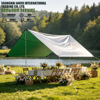 Bâche PE imperméable réfléchissante pour abri solaire et pluie, idéale pour mariages, festivals, pique-niques et événements en extérieur