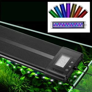 Luci da 120cm piante acquatiche coltivate decorazioni per acquari accessori per acquari impermeabili luce a LED RGB per acquario d'acqua dolce