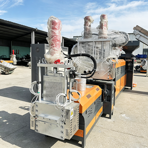 Double Stage PP PE PP PE Granulating Film Compactor Pelletizing Plastic Woven Bag Recycling Pellet Line Factory Maker Side - Product Image 4