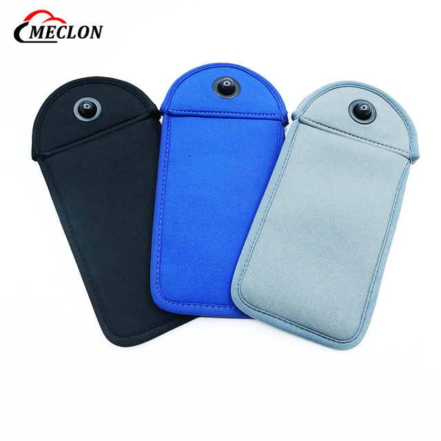 High School Students Magnet Neoprene Hidden Pin Lockable Smart Phone Bag Convenient Cellphone Cover with Magnet Closure