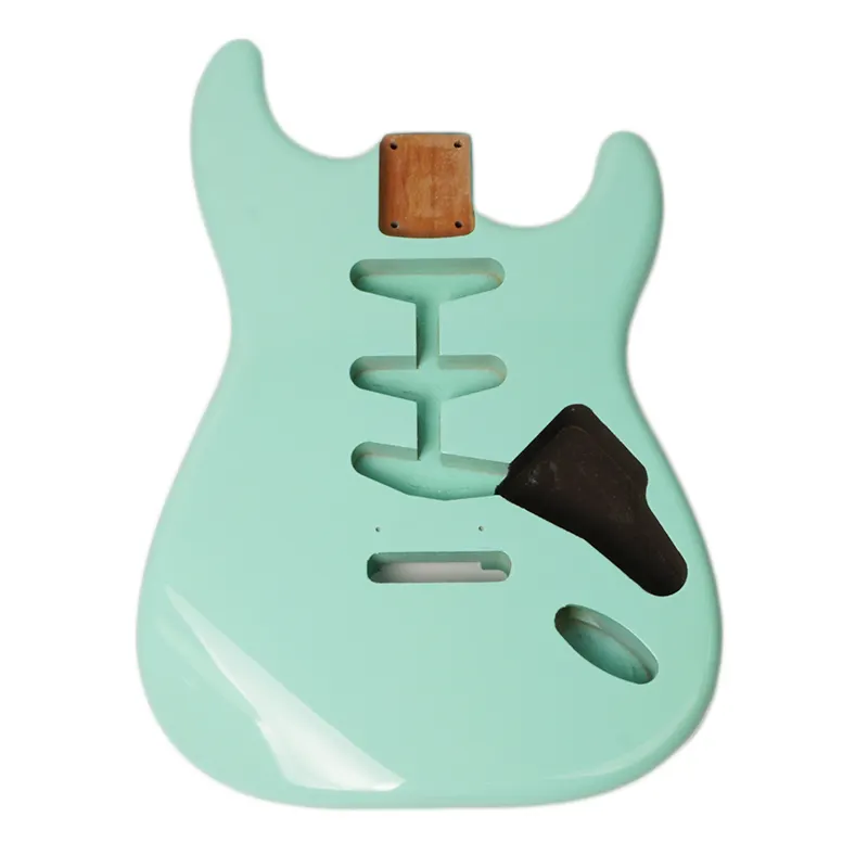 Hochwertige Fender Solid E-Gitarre ST Body Grey Blank Surf Fresh Green Unfinished Hollow Guitar Body