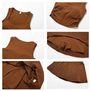 Dames 2-delige tennisoutfit, sneldrogend golf- en tennisjurk, gym fitness active wear, pickleball workout outfit - Product Image 6