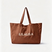 Sac fourre-tout en toile de coton robuste et durable, grande capacité, couleur unie, sac à bandoulière avec impression de logo personnalisé
