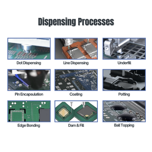 In-Line tốc độ cao 6 trục cánh tay robot Polyurethane UV nhiệt dán nóng chảy trực quan keo máy pha chế cho pcba - Product Image 5
