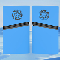 Façade Star Blue Panneaux de remplacement antichoc Coque Coque ABS Skin avec évent de refroidissement pour PS5 Pro Digital Edition