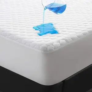 Housse de matelas en bambou souple OEM/ODM, prix d'usine personnalisé, refroidissement respirant 100% imperméable