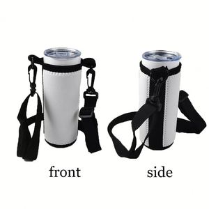 Vaso Térmico Recto de Neopreno de 20oz, Venta al por Mayor de Fábrica, Sublimación Blanca con Asa Negra, Tazas para el Regreso a Clases - Product Image 3