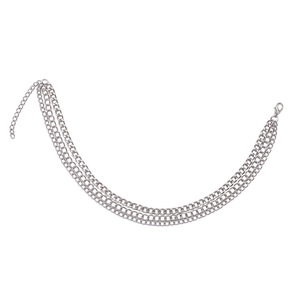 Fashion <b>Chain</b> For Martin <b>Boots</b> Metal Link Decor Unisex Shoe Accessory White K Zinc Alloy Style - Product Image 5