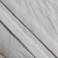 Bande auto-agrippante élastique antidérapante, souple et extensible, écologique, couleur unie, pour la couture de lingerie, en polyester/nylon, personnalisable