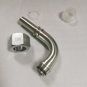 Raccord de TUBE hydraulique, femelle métrique à 90 degrés, cône à 24 degrés, O-RING <span class=keywords><strong>L</strong></span>.T. IS012151.2-DIN3865 20491 - Product Image 2