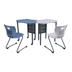 Moderno popolare tavolo da allenamento per riunioni di alta qualità vendita calda mobili da scrivania per la scuola tavolo e sedia Set - Product Image 3