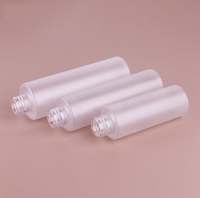 Bouteille d'emballage en plastique PET 100ml 120ml 150ml 200ml givré transparent pour soins de la peau cosmétique corps cheveux visage brume vaporisateur lotion pompe