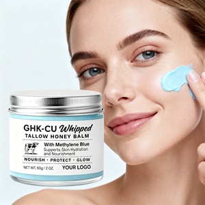 <span class=keywords><strong>ครีม</strong></span>บำรุงผิวหน้า OEM GHK-CU คอปเปอร์เปปไทด์ วิปป์ทอลโลว์ ฮันนี่บาล์ม สูตรที่ได้รับการพิสูจน์ทางวิทยาศาสตร์เพื่อการฟื้นฟูผิวอย่างยาวนาน - Product Image 1