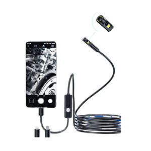 Fabrika özel 3-in-1 <span class=keywords><strong>8mm</strong></span> HD endoskop su geçirmez endüstriyel prob taşınabilir muayene kamera endoskop kamera modülü - Product Image 1
