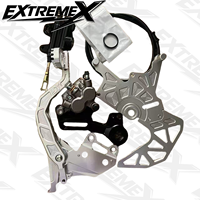 Kit de Frein à Main Hydraulique Double Étrier Durable, Léger en Alliage d'Aluminium, à Fixation par Vis, pour Talaria MX3 MX4 Sur-Ron Ultra Bee