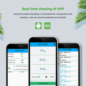 ब्लूटूथ मिट्टी पीएच मीटर मिट्टी तापमान परीक्षक एप्लिकेशन Contral उच्च परिशुद्धता इलेक्ट्रोड के साथ धातु सुरक्षात्मक आस्तीन - Product Image 4