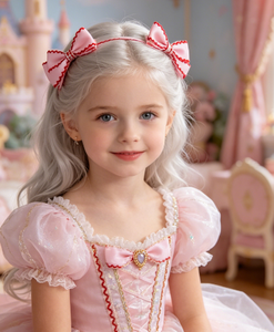 <span class=keywords><strong>สอน</strong></span><span class=keywords><strong>ทำ</strong></span>โบว์ริบบิ้นโกรเกรนขอบถักโครเชต์สไตล์วินเทจสำหรับเครื่องประดับผมสุดเก๋ - Product Image 4