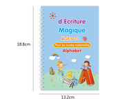 Version française Sank Magic Practicewriting Book School Kids Copybook Reusable Writing groove Practice Notebook with Pen