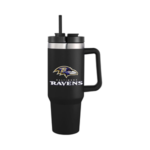 Baltimore Ravens Logo personalizzato 32 squadra doppia parete in acciaio inox vuoto isolato tazza da viaggio tazza per auto 40 oz XL <span class=keywords><strong>Tumbler</strong></span> - Product Image 2