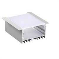 Serie de Iluminación Lineal LED, Perfil de Extrusión de Aleación de Aluminio 6063-T5 de 70*32 mm para Tiras de Luces LED, Decoraciones, Servicio de Corte