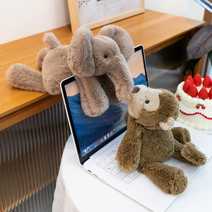 Groothandel Grote Oren Pluche Speelgoed Op Maat Olifant Konijn Aap Knuffels PP Katoen Gevuld Zacht Baby Speelgoed 31-50cm OEM Lage MOQ - Product Image 3