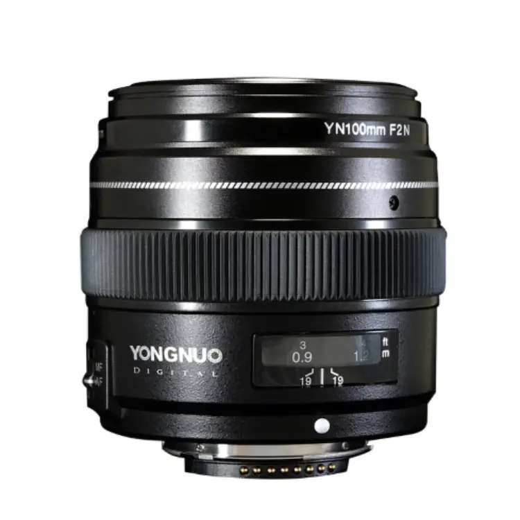 YONGNUO YN100mm 100mm F2N Fixed Focal for Nikon Camera Lens,support AF/MF Large Aperture Standard Medium Telephoto Prime Lens