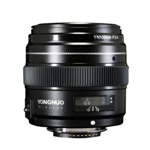 YONGNUO YN100mm 100ミリメートルF2N Fixed FocalためNikon Camera Lens、サポートAF/MF Large Aperture Standard Medium Telephoto Prime Lens